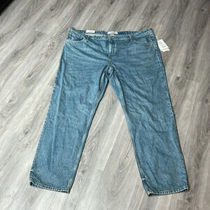 H&M blue denim straight leg jeans  size 26 Plus NWT